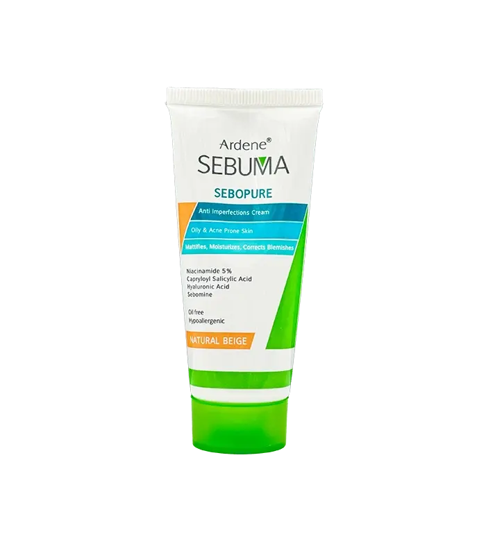 کرم ضدجوش رنگی سبوما مدل Sebopure Natural Beige
