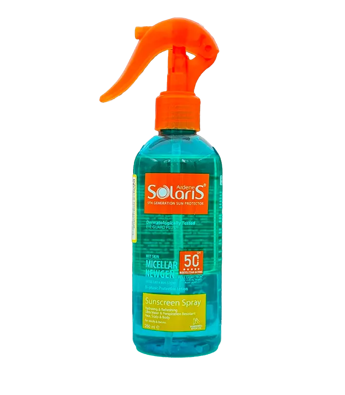 Ardene Solaris Micellar Newgen Sunscreen Spray SPF50 Ardene Solaris Micellar Newgen Sunscreen Spray SPF50
