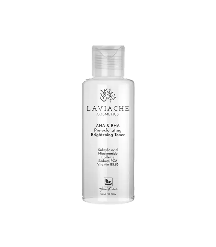 تونر روشنکننده و لایهبردار AHA & BHA لاویاچه تونر روشنکننده و لایهبردار AHA & BHA لاویاچه